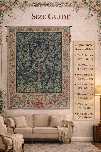 Tree of Life, William Morris Belgian Tapestry