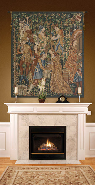 Vendages, Right Side (Rust) Belgian Tapestry