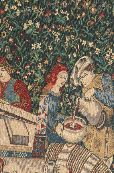 Vendage Portiere, Left Side Large Belgian Tapestry