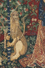 Lady and the Organ (With Border) Belgian Tapestry