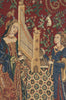 Lady and the Organ (With Border) Belgian Tapestry