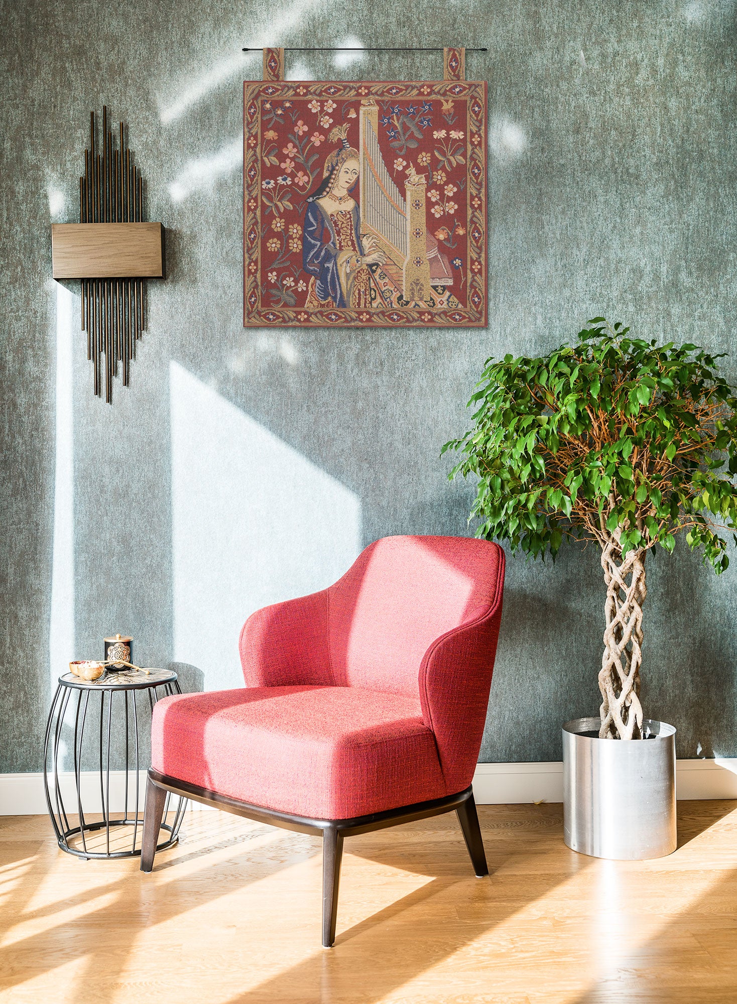Louie, with Loops Belgian Tapestry
