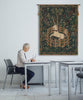 Unicorn In Captivity II (With Border) Belgian Tapestry