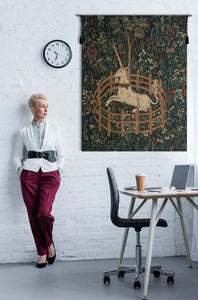 Unicorn In Captivity II  Belgian Tapestry