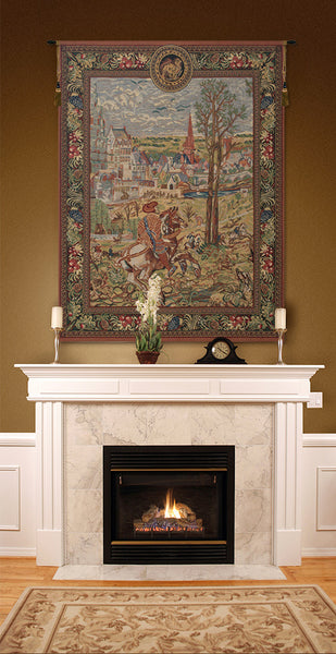 Vieux Brussels (Left Side) Belgian Tapestry