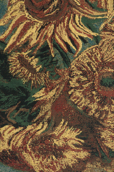 Sunflowers, Gold Belgian Tapestry
