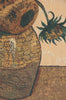 Sunflowers, Beige Belgian Tapestry