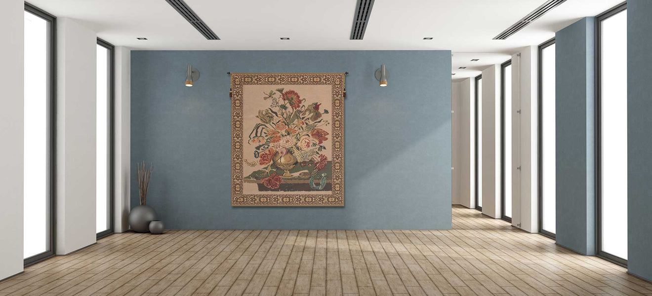 Mignon Bouquet, Beige Belgian Tapestry