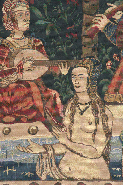 Lady in the Bath Belgian Tapestry