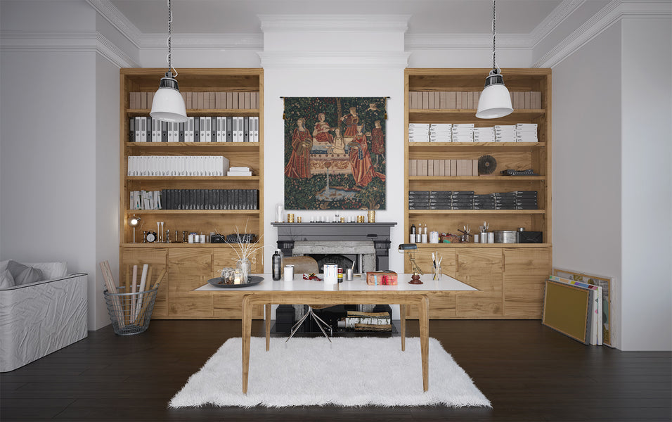 Lady in the Bath Belgian Tapestry