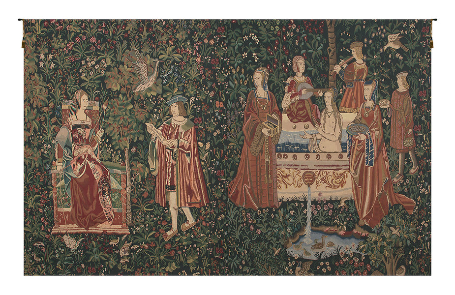 Bath and Reading in the Garden Belgian Tapestry