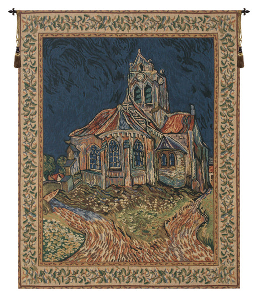 Church of Auvers Belgian Tapestry