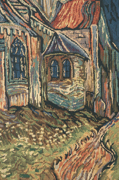 Church of Auvers Belgian Tapestry