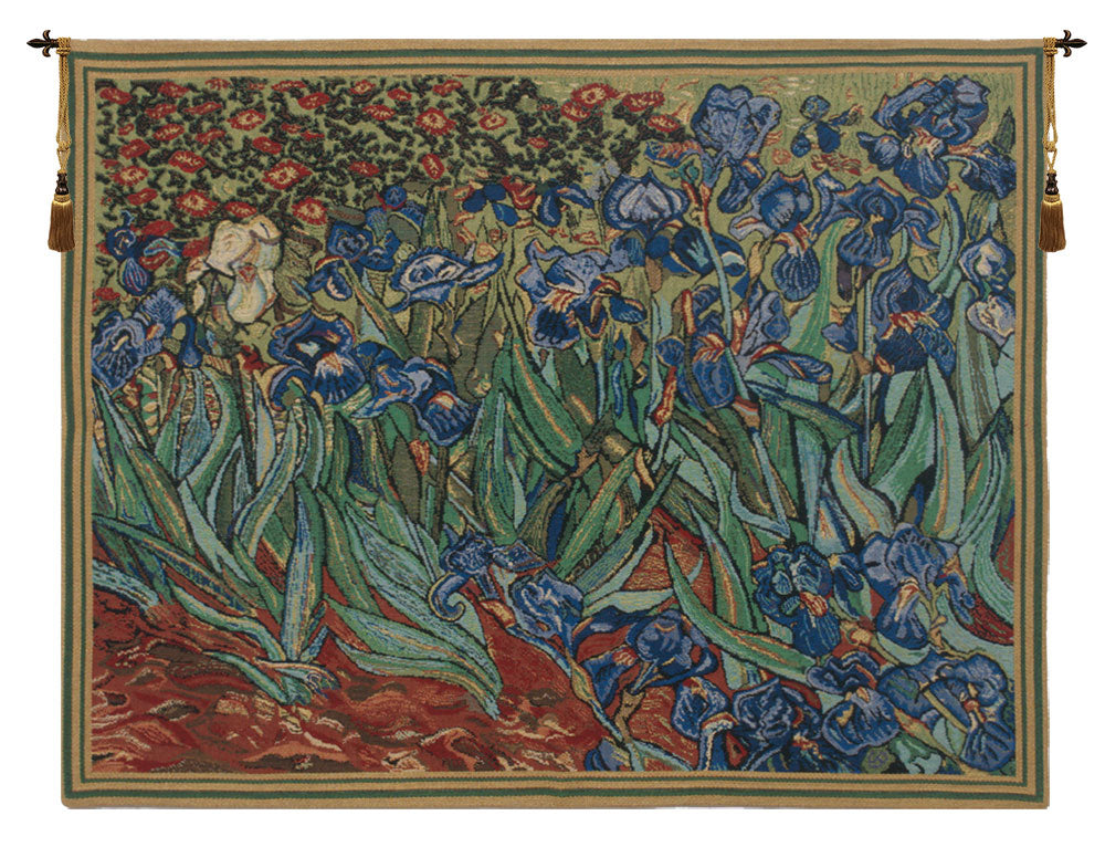 Les Iris Belgian Tapestry