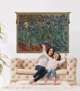 Les Iris Belgian Tapestry