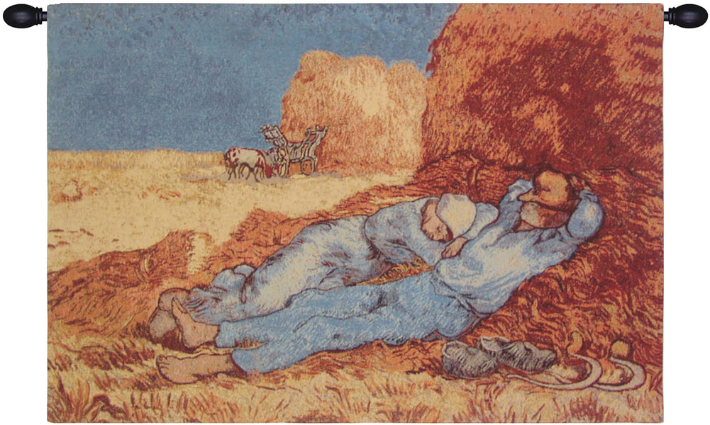 Repose of the Farmer Belgian Tapestry