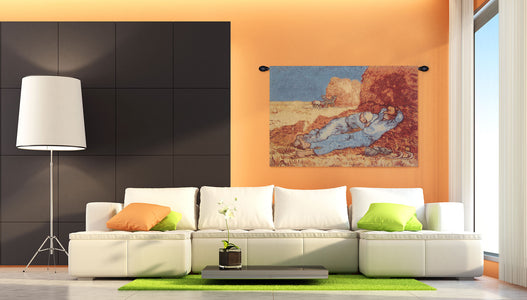 Repose of the Farmer Belgian Tapestry