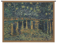 Van Gogh's Starry Night Over the Rhone Belgian Tapestry by Vincent Van Gogh
