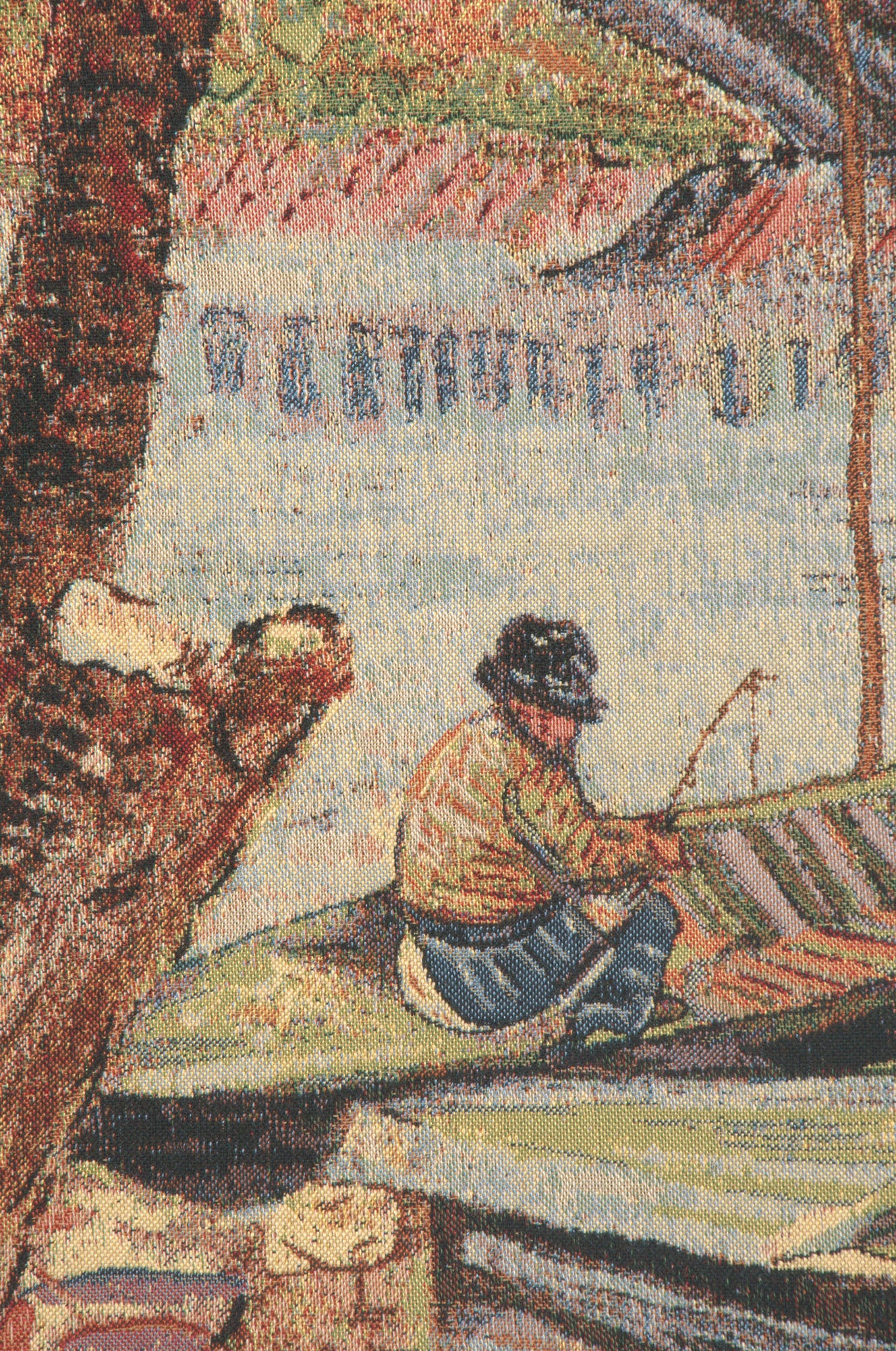 Van Gogh's Fishing in the Spring Belgian Tapestry