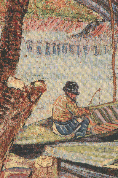 Van Gogh's Fishing in the Spring Belgian Tapestry