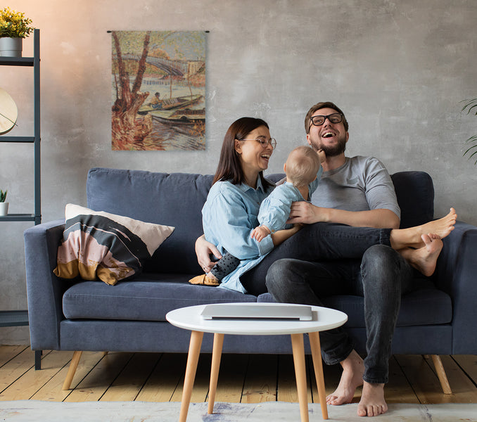 Van Gogh Fishing in the Spring  Belgian Tapestry