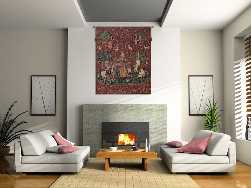 Smell, Lady and the Unicorn Belgian Tapestry