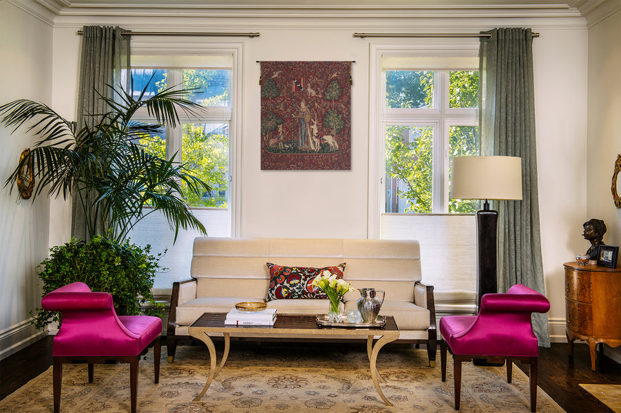 Touch, Lady and Unicorn Belgian Tapestry