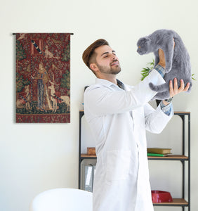 Touch, Lady and the Unicorn Belgian Tapestry