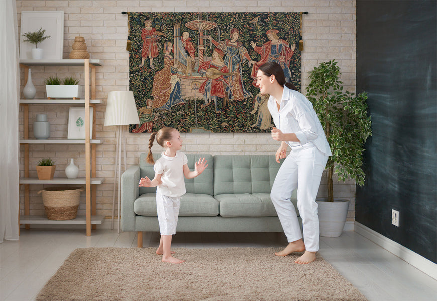Medieval Concert Belgian Tapestry
