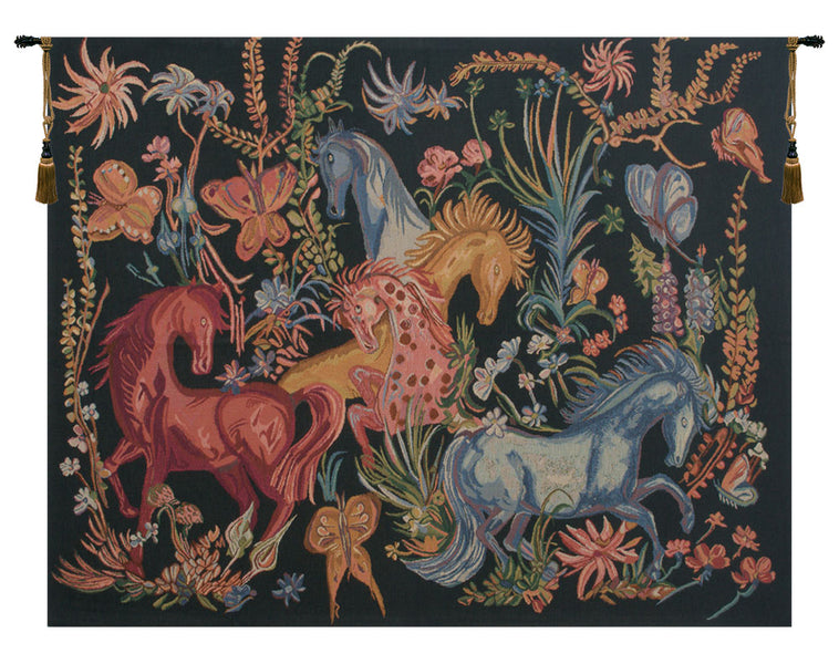 Cheval Azures  Belgian Tapestry