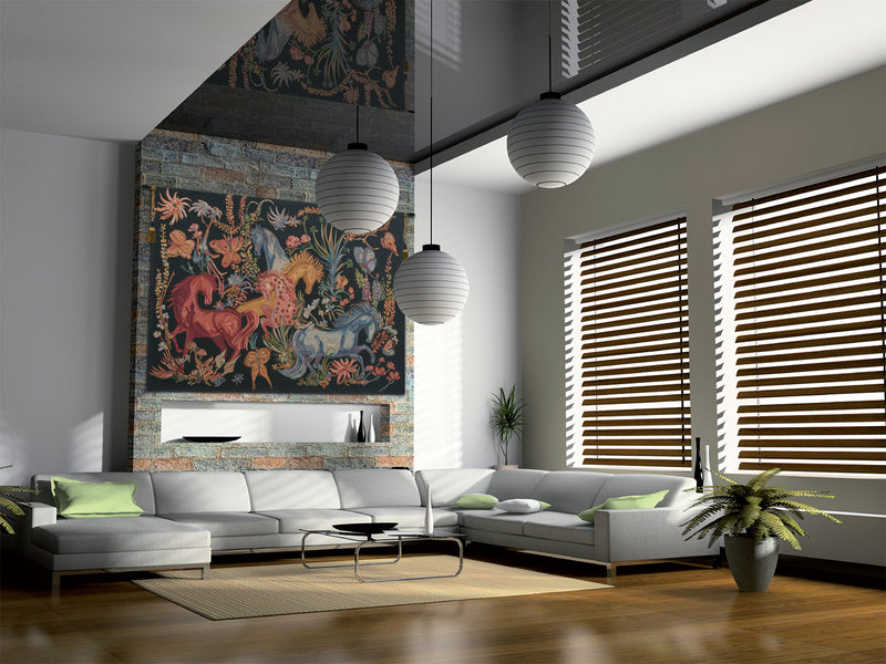 Cheval Azures  Belgian Tapestry