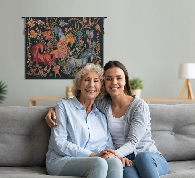 Cheval Azures  Belgian Tapestry