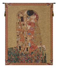 Klimt's Kiss Belgian Tapestry by Gustav Klimt
