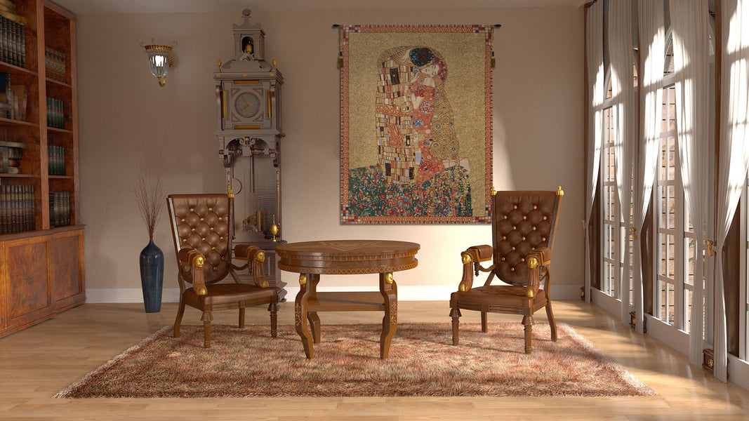 Klimt's Kiss Belgian Tapestry