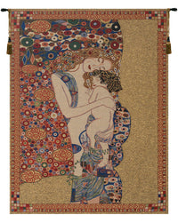Klimt's Mother and Child Belgian Tapestry by Gustav Klimt