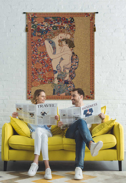 Klimt's Mother and Child Belgian Tapestry