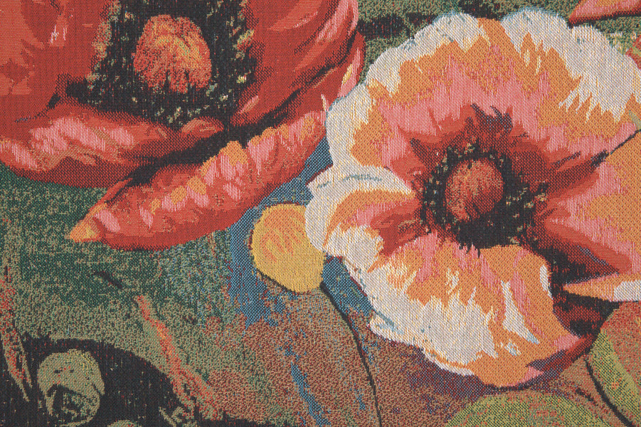 Poppies III Belgian Tapestry