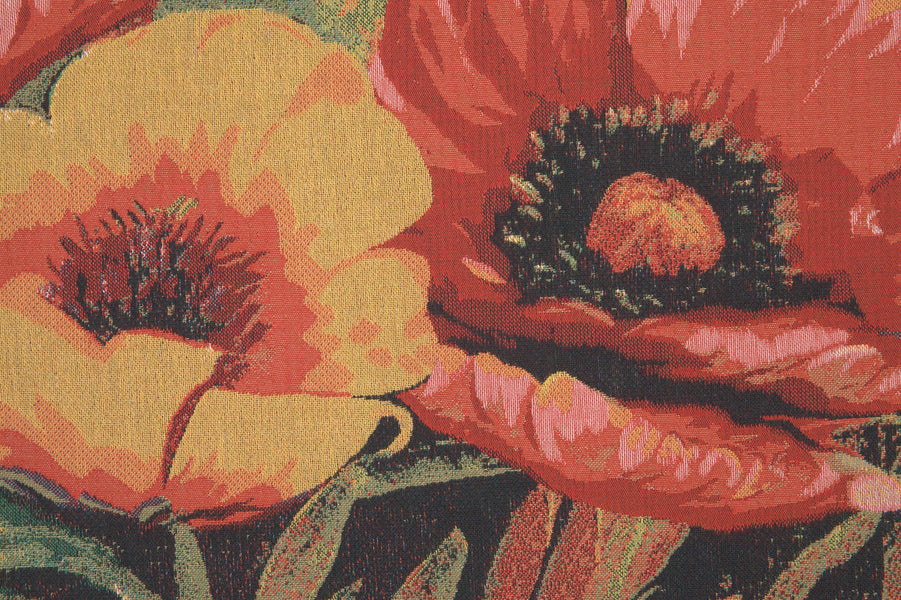 Poppies III Belgian Tapestry