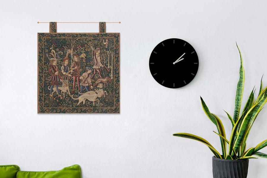 Unicorn Hunt with Loops Belgian Tapestry