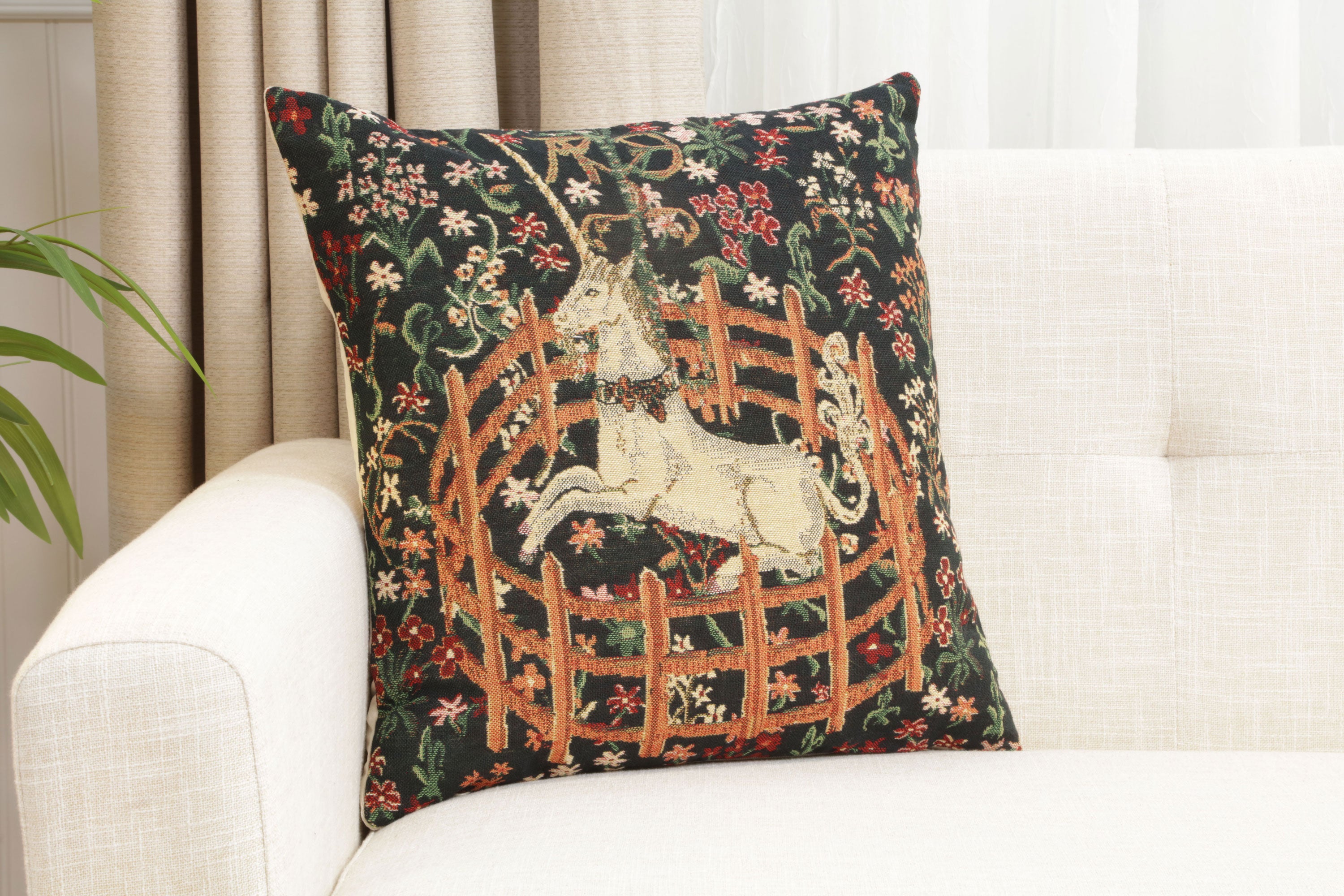 Unicorn  Belgian Cushion Cover