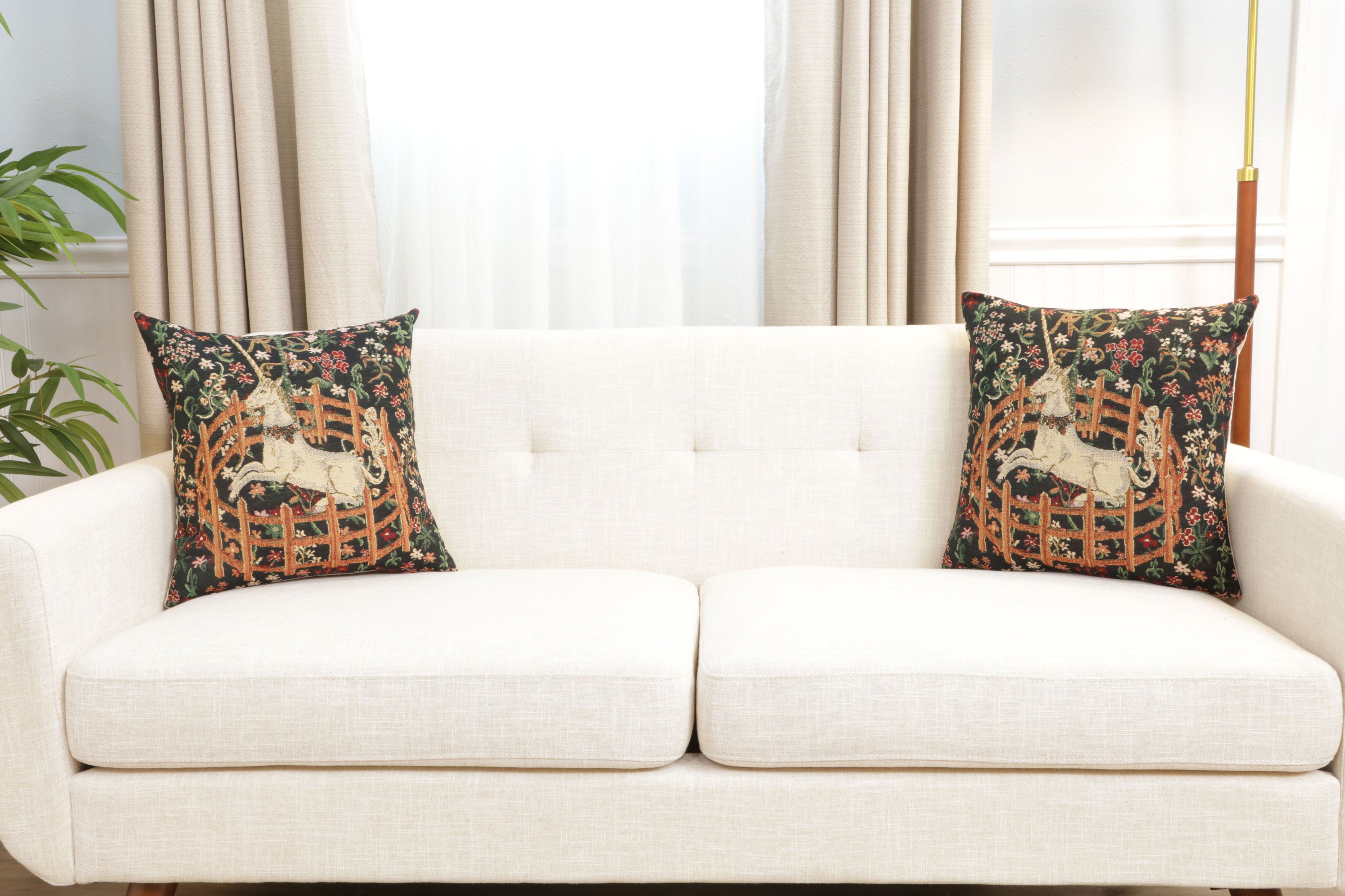 Unicorn  Belgian Cushion Cover