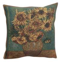 Sunflowers Belgian Cushion Cover by Vincent Van Gogh