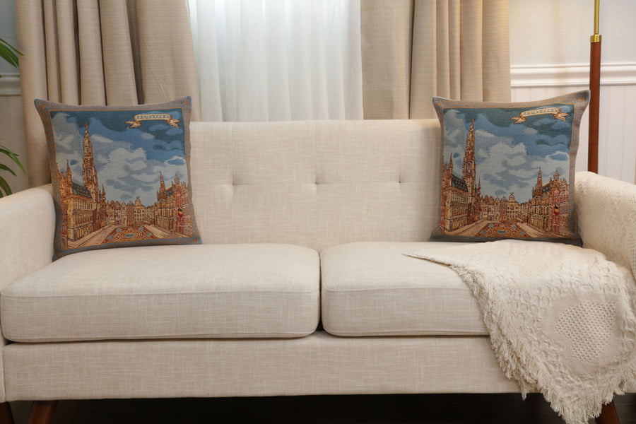 Grand Place Brussels I Belgian Cushion Cover