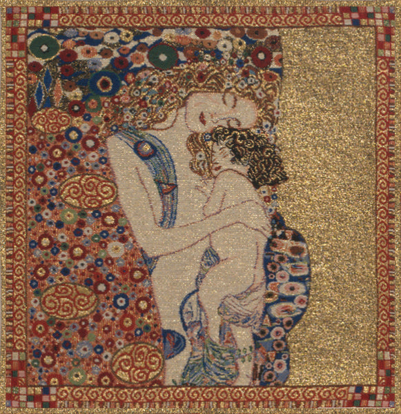 Mere et Enfant by Klimt Belgian Cushion Cover