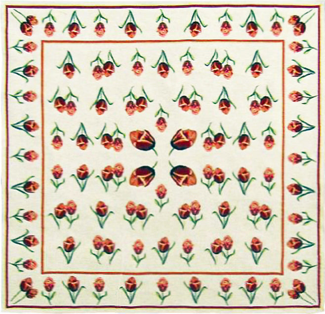 The Tulips Belgian Throw