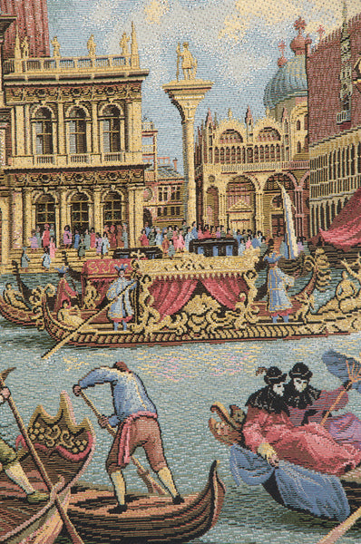 Return of Bucintoro Italian Tapestry Wall Hanging