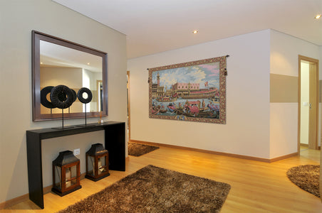 Return of Bucintoro Italian Tapestry Wall Hanging