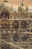 Alta Marea in Piazza San Marco Italian Tapestry Wall Hanging