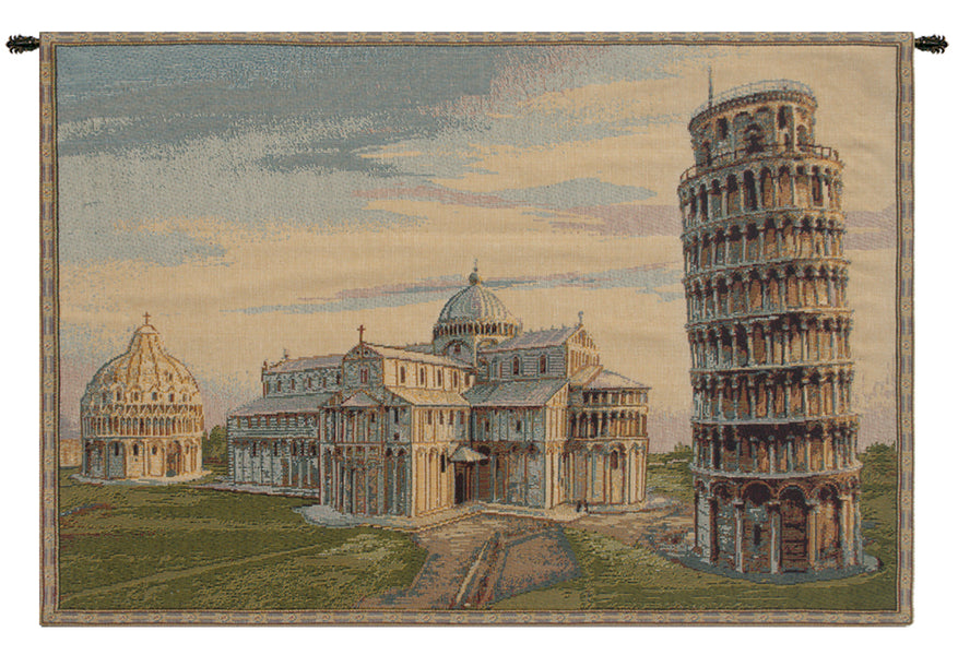 Torre duomo Battistero Italian Tapestry Wall Hanging