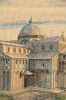Torre duomo Battistero Italian Tapestry Wall Hanging